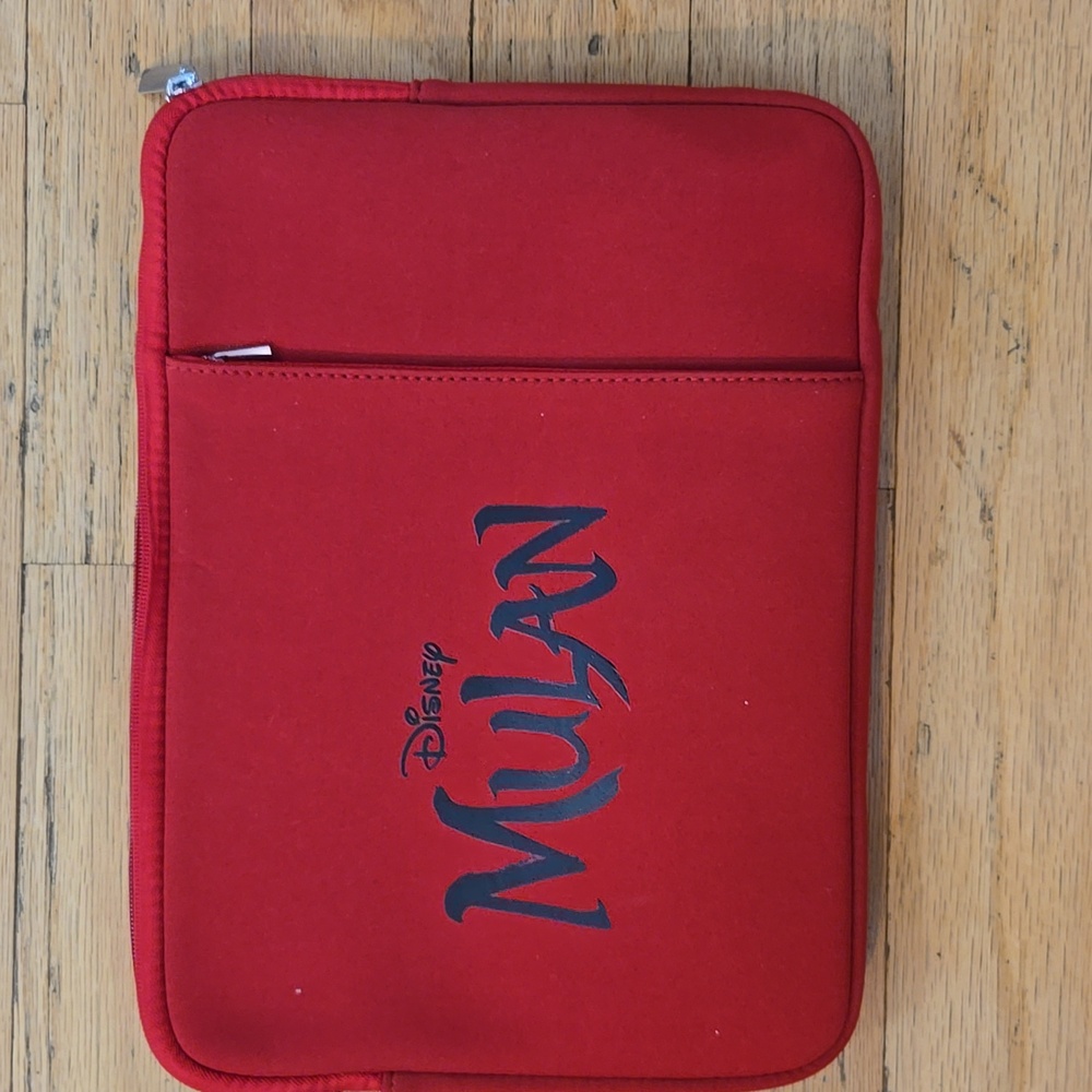 Disney Mulan Universal 13" Travel Laptop Sleeve Bag w/Extra Zip Pocket